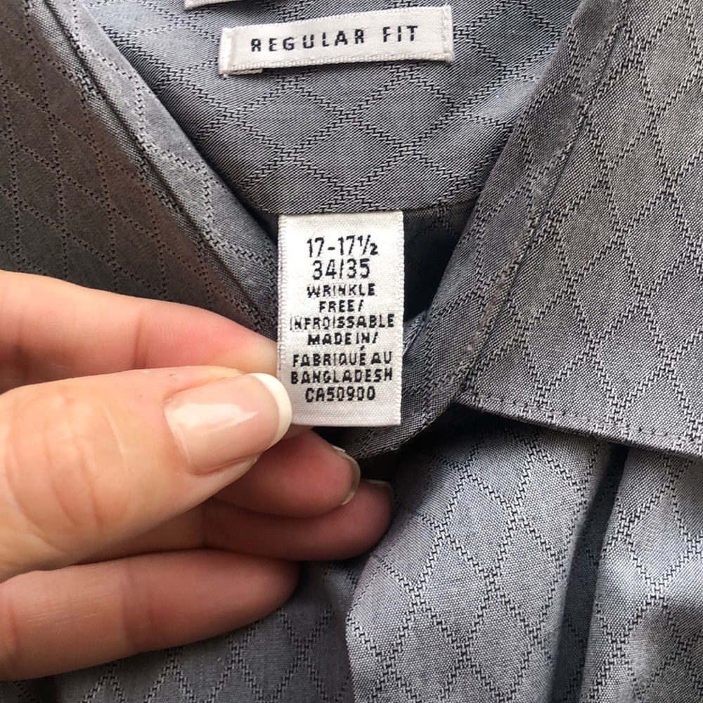 Grey button down. - Picture 3 of 6